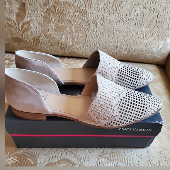 Vince Camuto Reshila D'orsay Flat/Storm Grey Suede - Picture 6 of 8